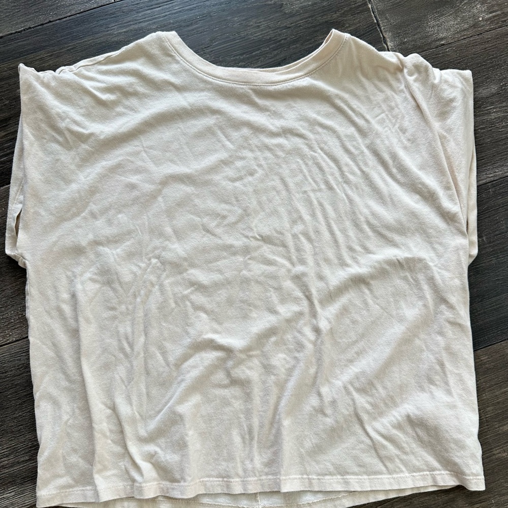 nuuds Women's Light Cream Muscle Tee